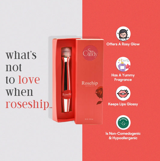 Rosehip Lip & Cheek Tint (Natural Red Rose Glow)