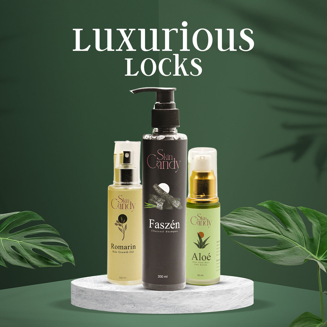 Luxurious Locks Bundle (Hair Oil, Shampoo & Serum Set)